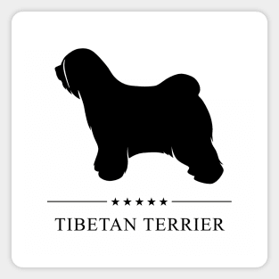 Tibetan Terrier Black Silhouette Magnet